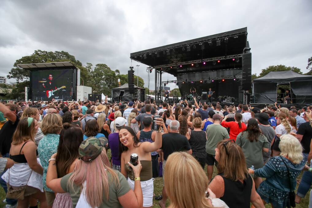 ROCKED OUT: More than 6000 people bought tickets for Jimmy Barnes and friends (1500 more than expected) in Wollongong on Sunday. Picture: Adam McLean