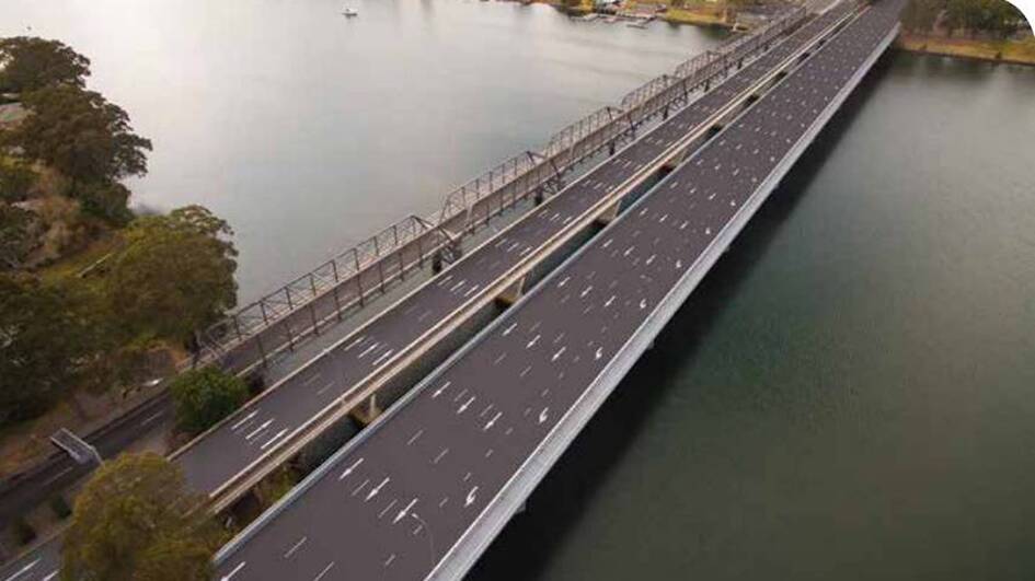 An artist’s impression of the new bridge over the Shoalhaven River. State funding has been secured for the project
