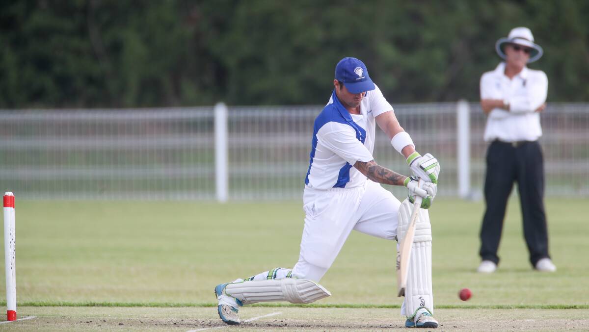 Chasing runs: Mitchell Watterson will resume his innings for Shellharbour on Saturday. Picture: Adam McLean. 