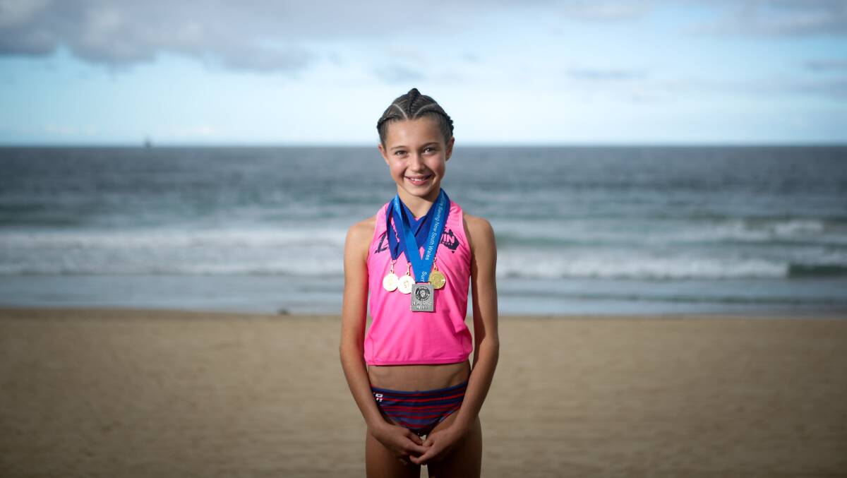Impressive debut: Amelia Poulos claimed a silver medal at her first NSW Junior Championships on the Central Coast. Picture: Adam McLean.