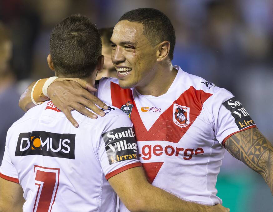 NEW FOCUS: Dragons star Tyson Frizell says his side have spent too much energy analysing their opposition in the past. Picture: AAP 