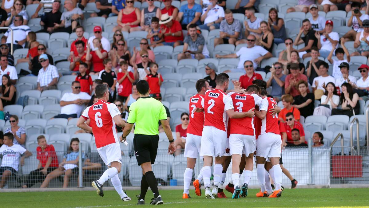 The Wollongong Wolves are chasing a spot in the A-League. Picture: SYLVIA LIBER