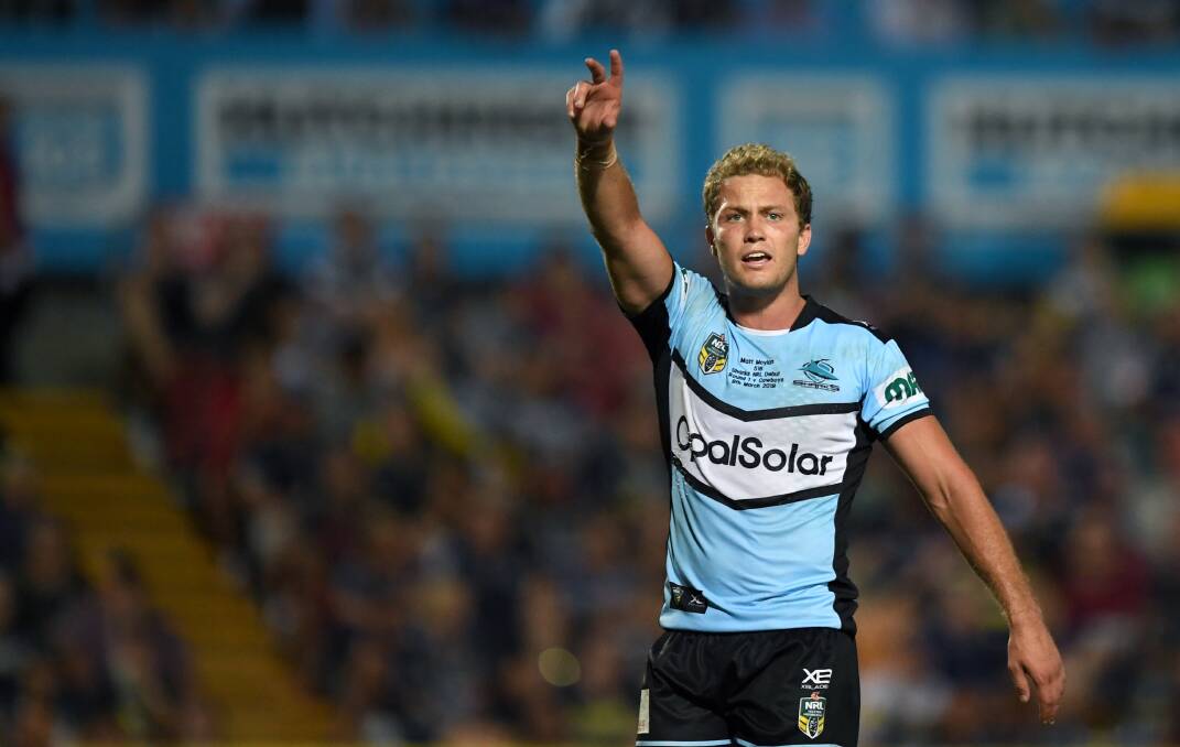SHIFTY: Sharks coach Shane Flanagan has struggled to find a permanent home for Matt Moylan this season. Picture: NRL Photos