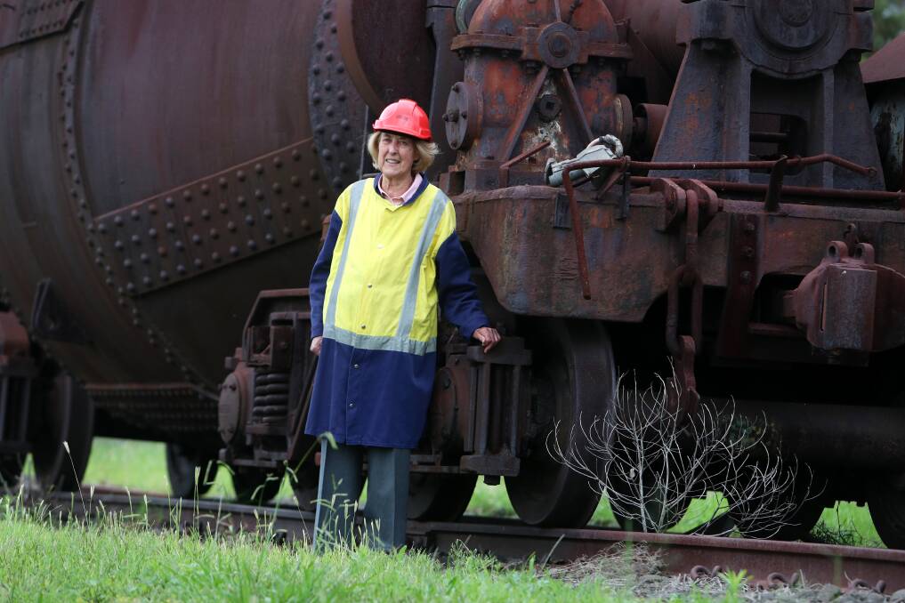 Alison Hayward, daughter of the Port Kembla steelworks co-founder Sid Hoskins, is one of more than 45 descendants in town for a family reunion this weekend. Picture: Sylvia Liber