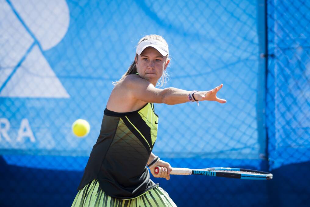 In form: Shellharbour tennis player Ellen Perez. Picture: Dion Georgopoulos.