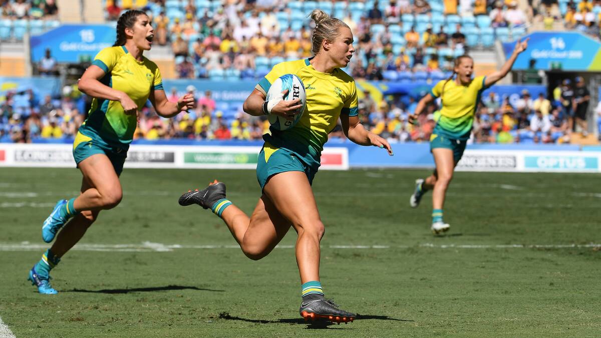 Streaking away: Emma Tonegato is hoping to cap a successful season with World Cup glory. Picture: AAP Image/Dave Hunt.