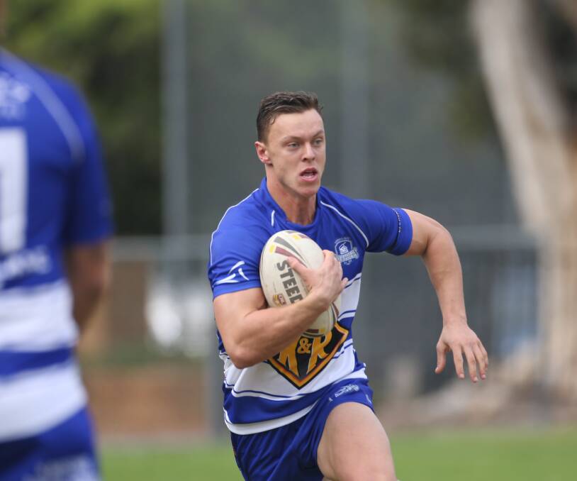 TOUGH AFTERNOON: Thirroul fullback Leigh Higgins. Picture: Georgia Matts