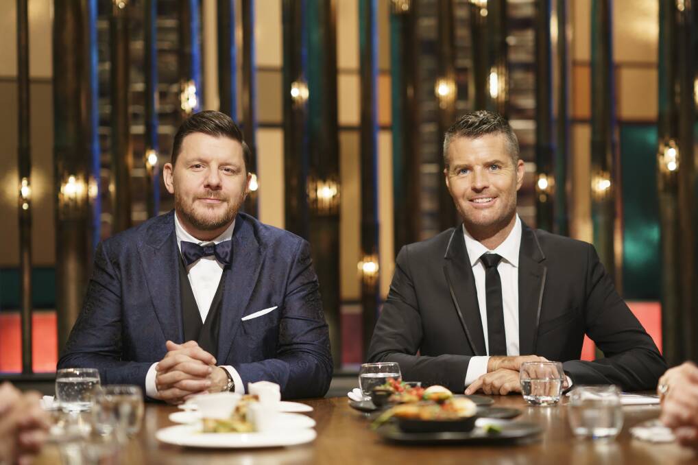 My Kitchen Rules judges Manu Fieldel and Pete Evans. Or "PetenManu" as they're called on My Kitchen Rules, like they're one person.