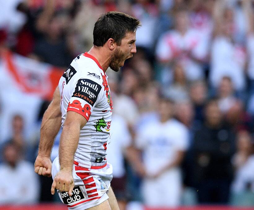 LIVING FREE: Dragons halfback Ben Hunt. Picture: AAP