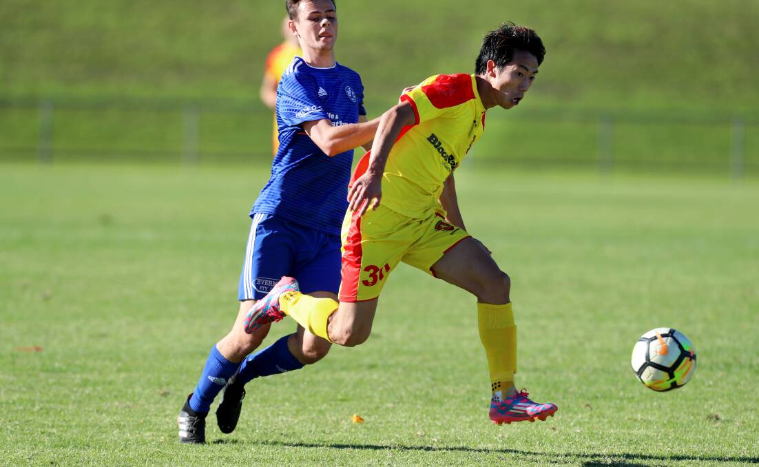 United front: Daisuke Yuzawa is a threat for Wollongong United. Picture: Sylvia Liber