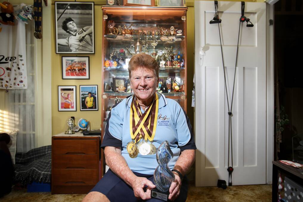 Decorated career: Mary Thomas will add world masters thrower of the year to her lengthy resume that includes Australian and World Championship victories. Picture: Adam McLean. 