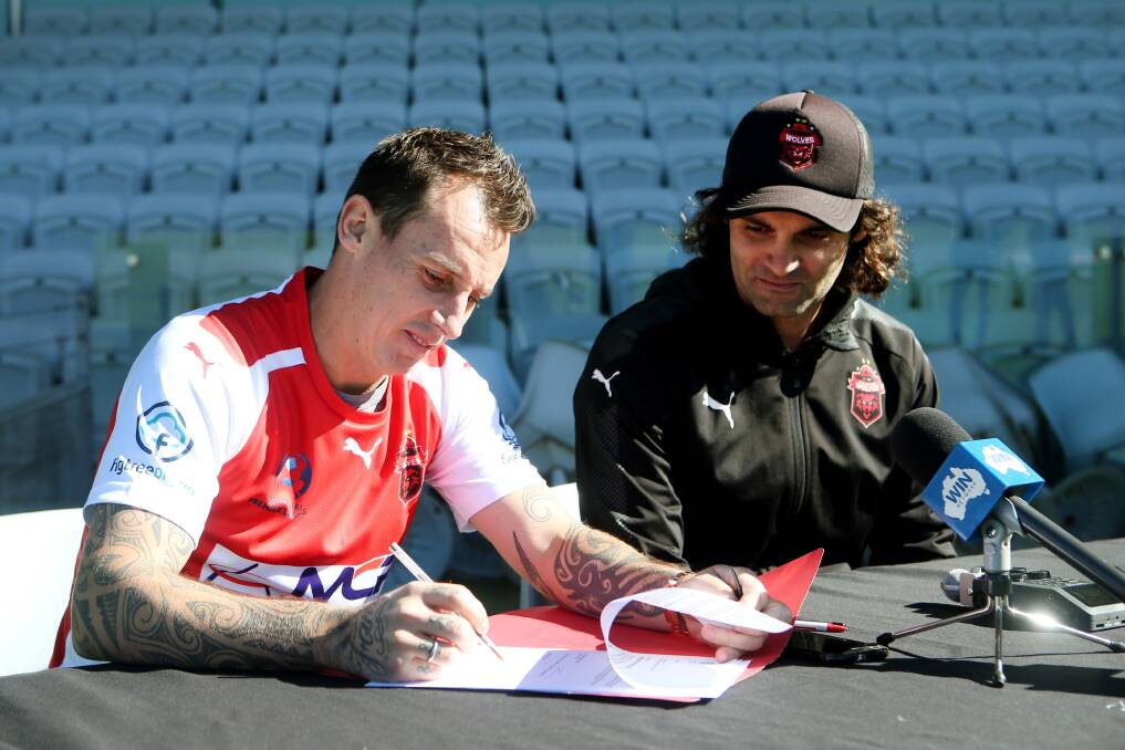 BIG SIGNING: Former Socceroo Luke Wilkshire joined the Wolves earlier this month. Picture: SYLVIA LIBER