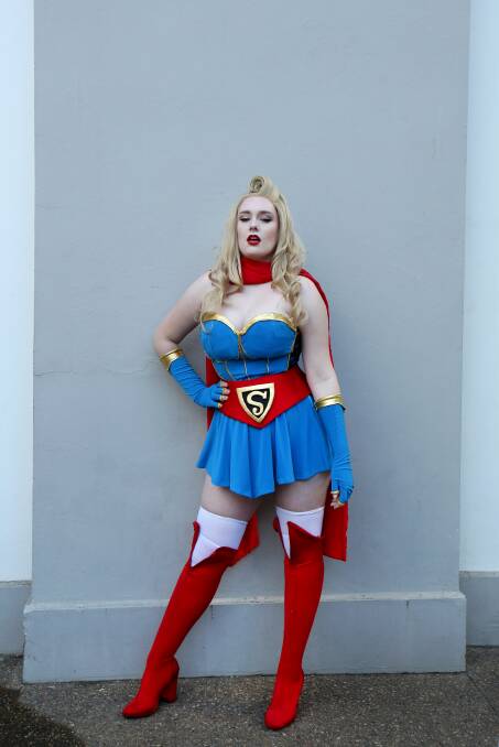 Emma Harriman as Supergirl. Picture: Sylvia Liber