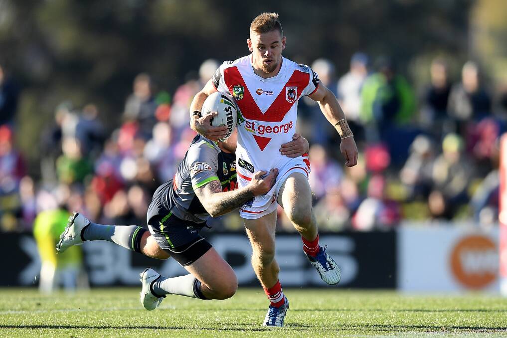 FEELING GOOD: Dragons young gun Matt Dufty has already ticked an important box midway through his first full season in the top grade. Picture: AAP