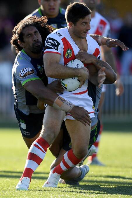 SHOO-IN: Ben Hunt in action against Canberra on Sunday. Picture: AAP 