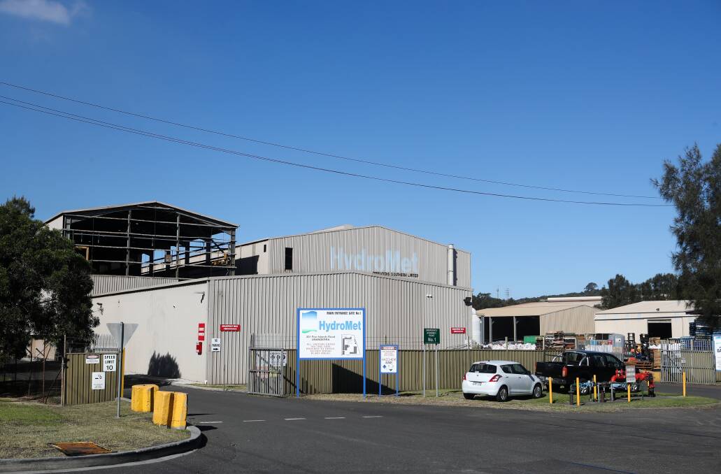 EXPANSION PLANS: The Hydromet industrial waste recycling facility at Unanderra. Picture: Adam McLean.