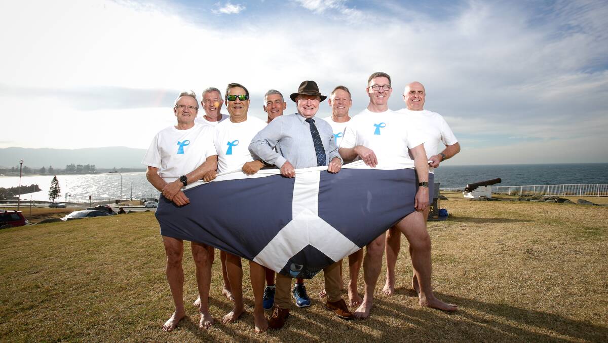 Raising awareness: Michael Briggs, Marty Haynes, Dr Sam Sharma, Peter Brown, Gordon Bradbery, Rod Wishart, Graham Lancaster and Andrew Newhouse at the campaign launch. Picture: Adam McLean