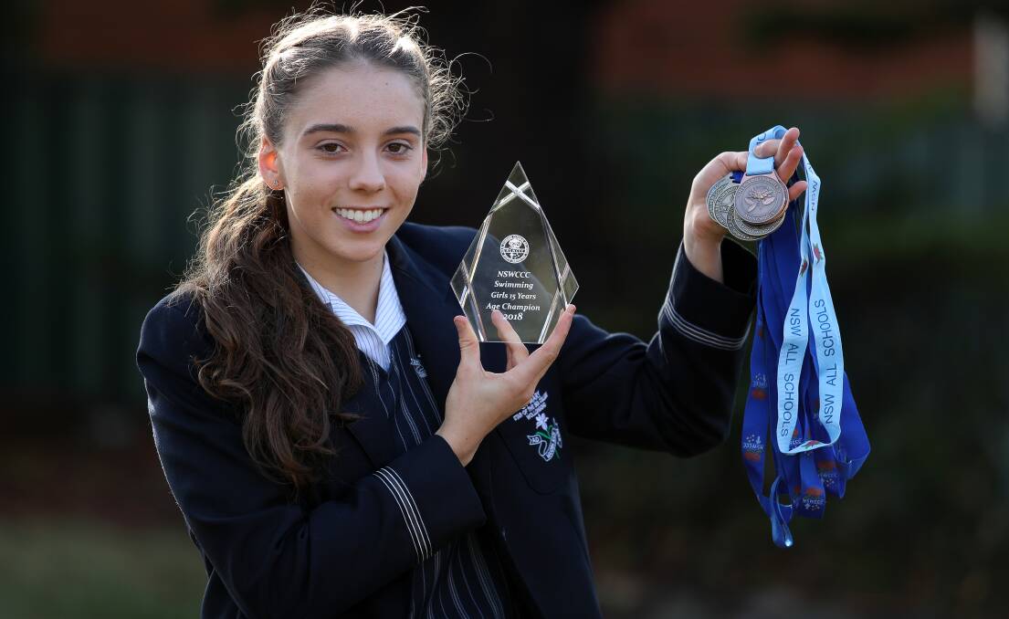 Swim star: Isabella Green has achieved outstanding results in the pool in recent months. Picture: Robert Peet.