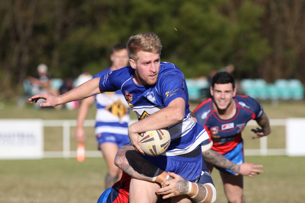 TOO GOOD: Jack Payne on the attack for Thirroul in their 20-16 win over Wests at Parrish Park on Saturday. Picture: Georgia Matts