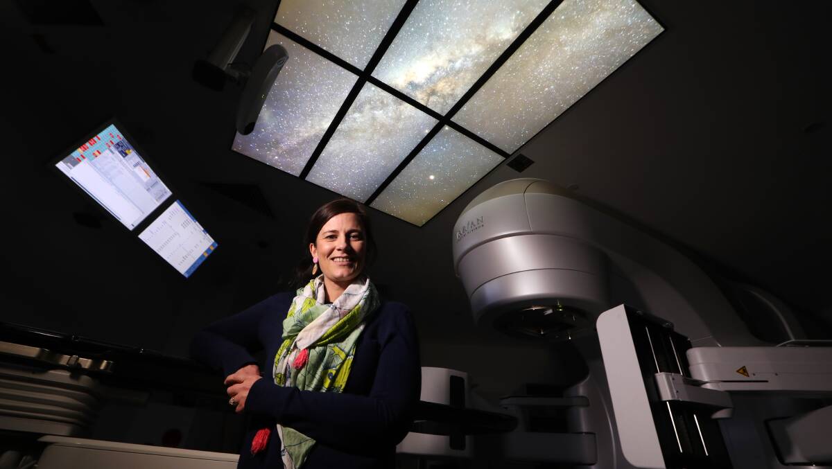 Improvements: Alexis Gazzard says past Dry July efforts funded digital skylights for radiotherapy treatment rooms at the Illawarra Cancer Care Centre. Picture: Sylvia Liber