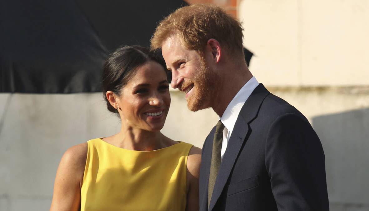 Prince Harry and Meghan - the Duke and Duchess of Sussex. Picture: AP