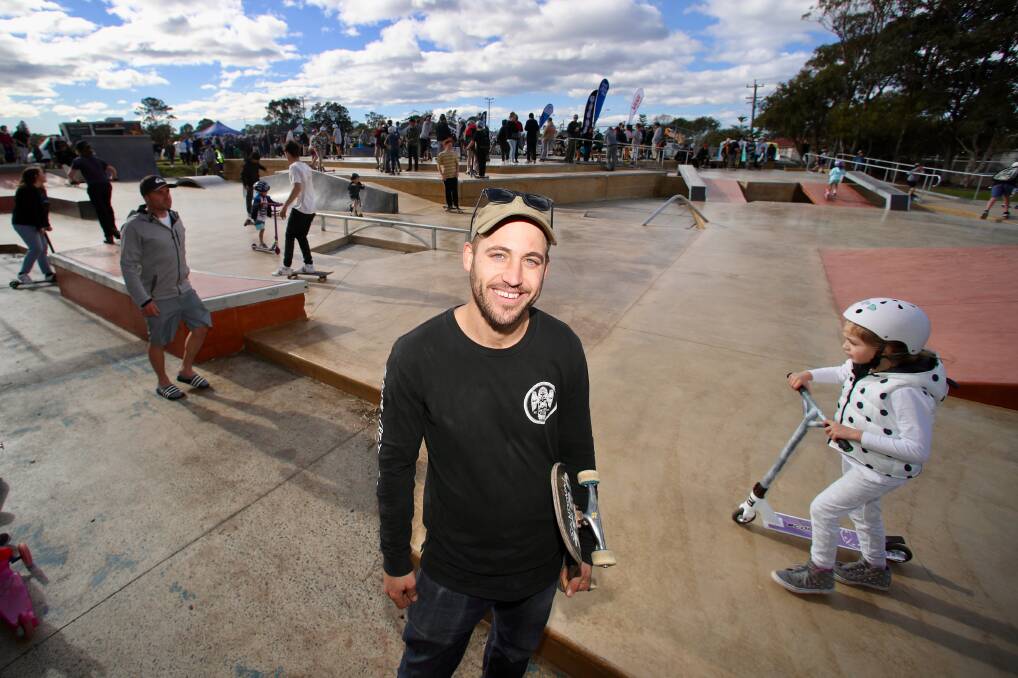 Totem Skateboarding representative Josiah Drew reckons the skate park is world-class. Picture: Adam Mclean.