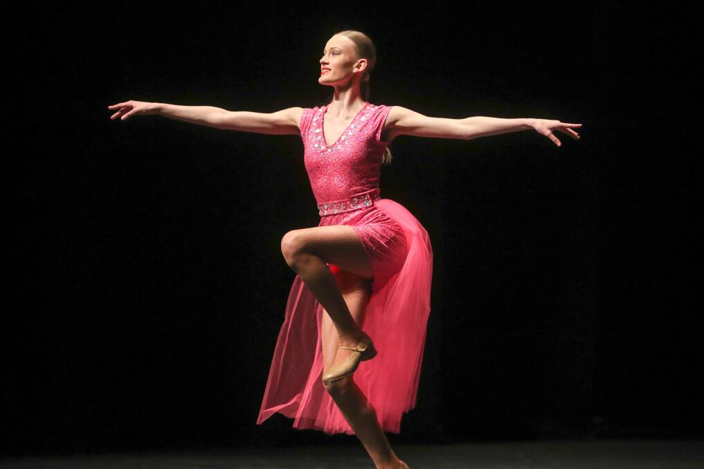 Alexandra Woll in the 2018 Waltz Tap Solo. Picture: Adam McLean