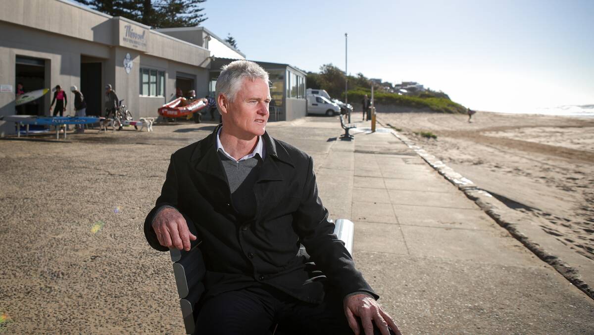 Important role: Steve Gibbeson has helped create a supportive culture for members at Thirroul Surf Club and says community support is vital for anyone struggling with suicidal thoughts. Picture: Adam McLean