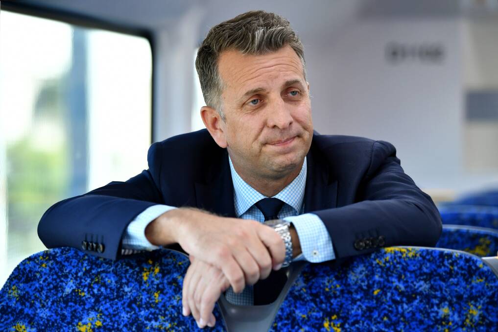 Transport Minister Andrew Constance's apparent reluctance to guarantee the 2021 start date for the New Intercity Fleet has Wollongong MP Paul Scully concerned. Picture: Joel Carrett