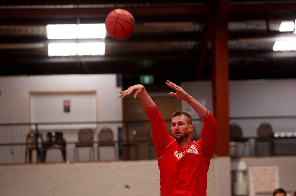 POSITIVE SIGNS: AJ Ogilvy produced 23 points and seven rebounds in the Hawks trial against St Mary's College on Tuesday. Picture: Sylvia Liber