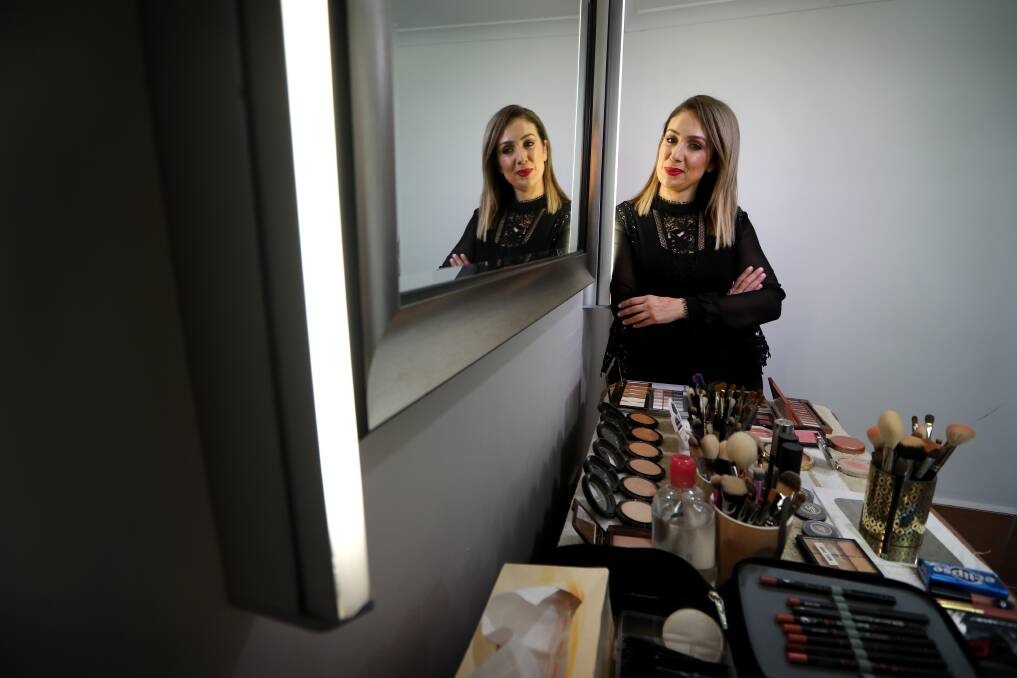 FREELANCE: Melissa Gigliotti may do the makeup of some big names in Sydney but she will always have time for clients in the Illawarra - 'it’s very fulfilling because thats where it all started'. Picture: Sylvia Liber
