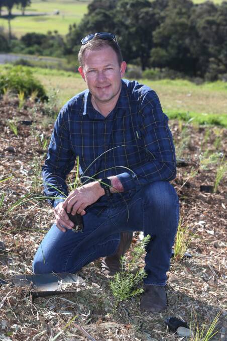 COORDINATOR: Wollongong City Council tree management officer Keiran Bartle at Greenhouse Park. Picture: Robert Peet
