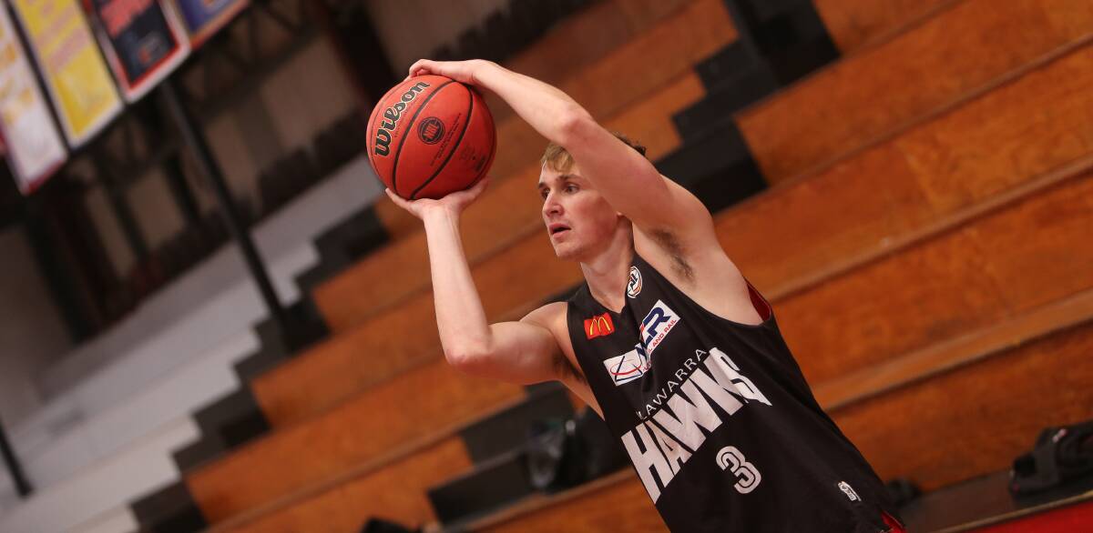 NEW BLOOD: Hawks guard Emmett Naar made his first appearance at the Snakepit on Tuesday. Picture: Robert Peet