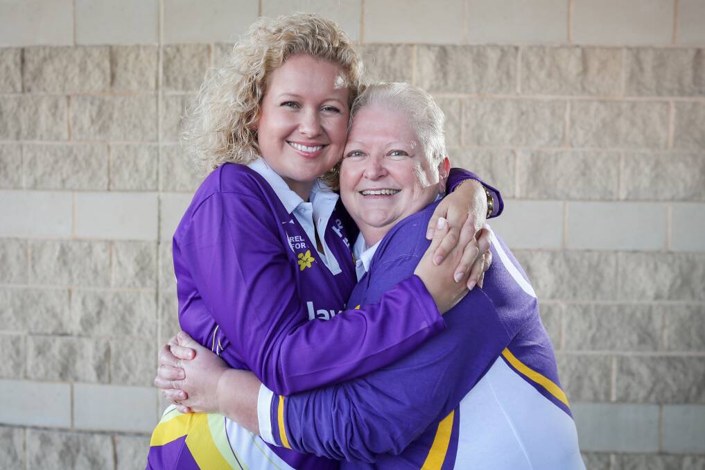 Strong bond: Wollongong Relay for Life 2018 ambassadors Michelle Cavanagh and her mother Cathy Herbert. Picture: Adam McLean