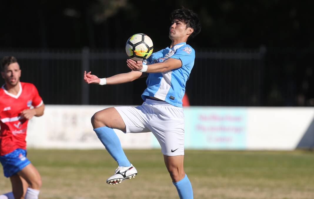 STAR POWER: Olympic striker Yusuke Ueda will be the main danger for Wollongong United in this weeknd's preliminary final. Picture: Robert Peet