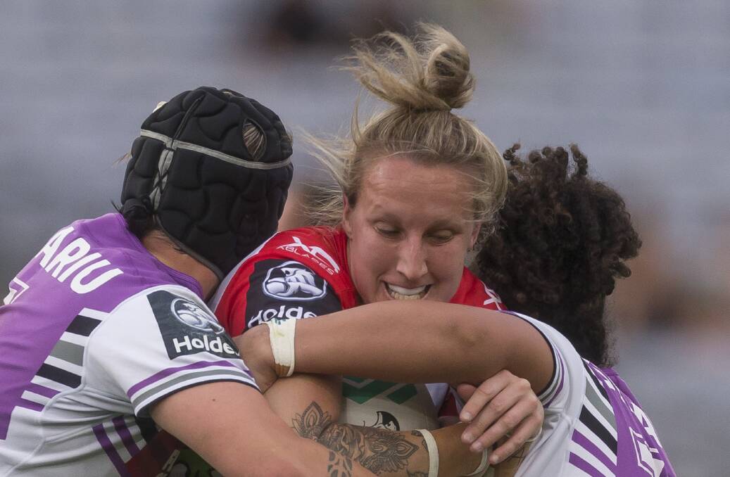MVP: Holli Wheeler was named Dragons Women's Player of the Year on Wednesday night. Picture: AAP