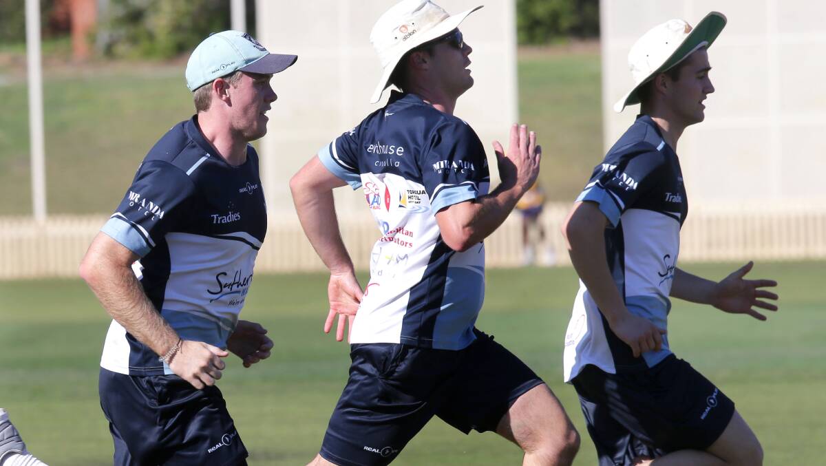 On debut: Minnamurra's Flynn Parker (right) is preparing to take to the field alongside Steve Smith and Shane Watson. Picture: John Veage.