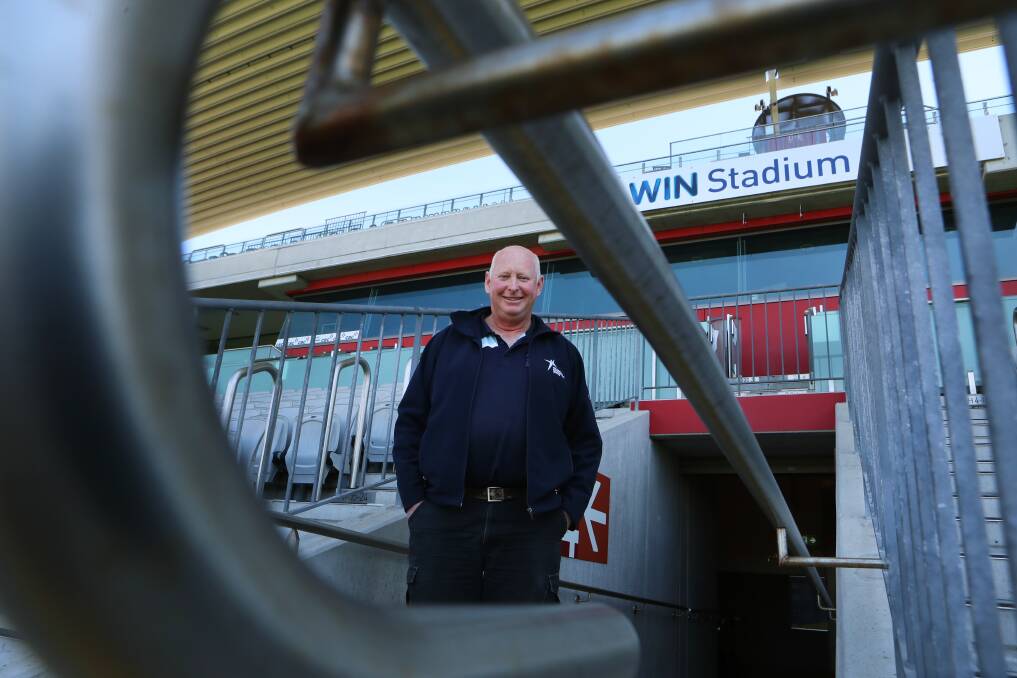 HI, SECURITY: Ross Hush started his career as a security guard when Wollongong showground was in place of the Entertainment Centre and entry was via a token you put in a turnstile. Pictures: Sylvia Liber