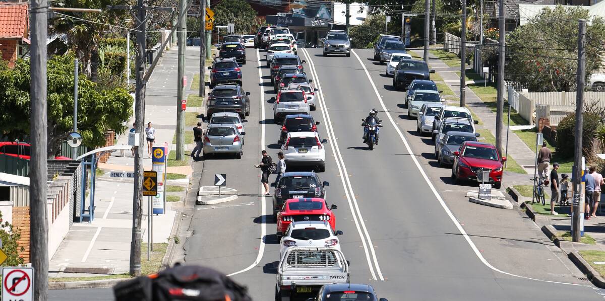 PARKING LOT: What was a public holiday traffic load late in 2018 has become an every day occurrence for residents of Wollongong's northern suburbs. 