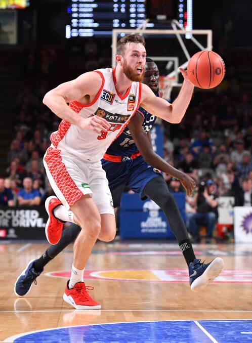 TOP START: Former Hawk Nick Kay was impressive in his first weekend as a Perth Wildcats. Picture: AAP Image/David Mariuz