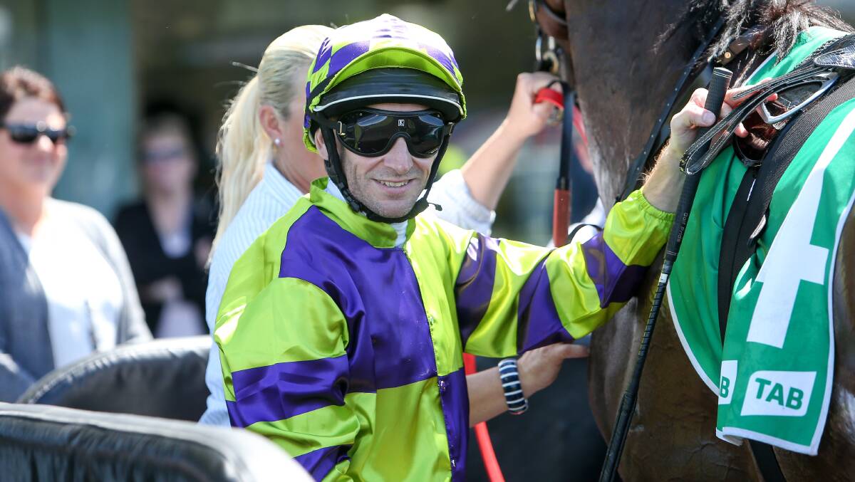 STRONG BOOK: Jockey Chad Lever has seven rides on Melbourne Cup day at Kembla Grange. Photo: Adam McLean.