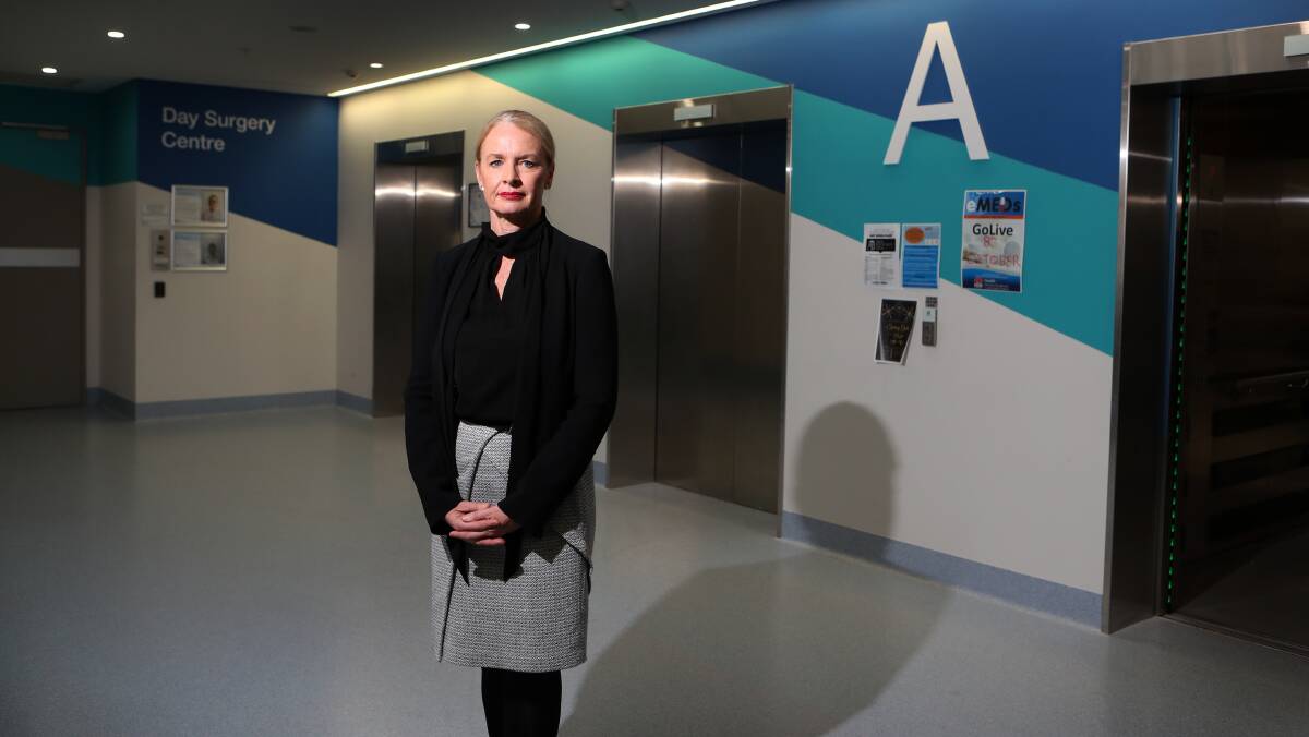 Security measures: Wollongong Hospital general manager Nicole Sheppard says the hospital has "zero tolerance for violence and aggression". Picture: Sylvia Liber