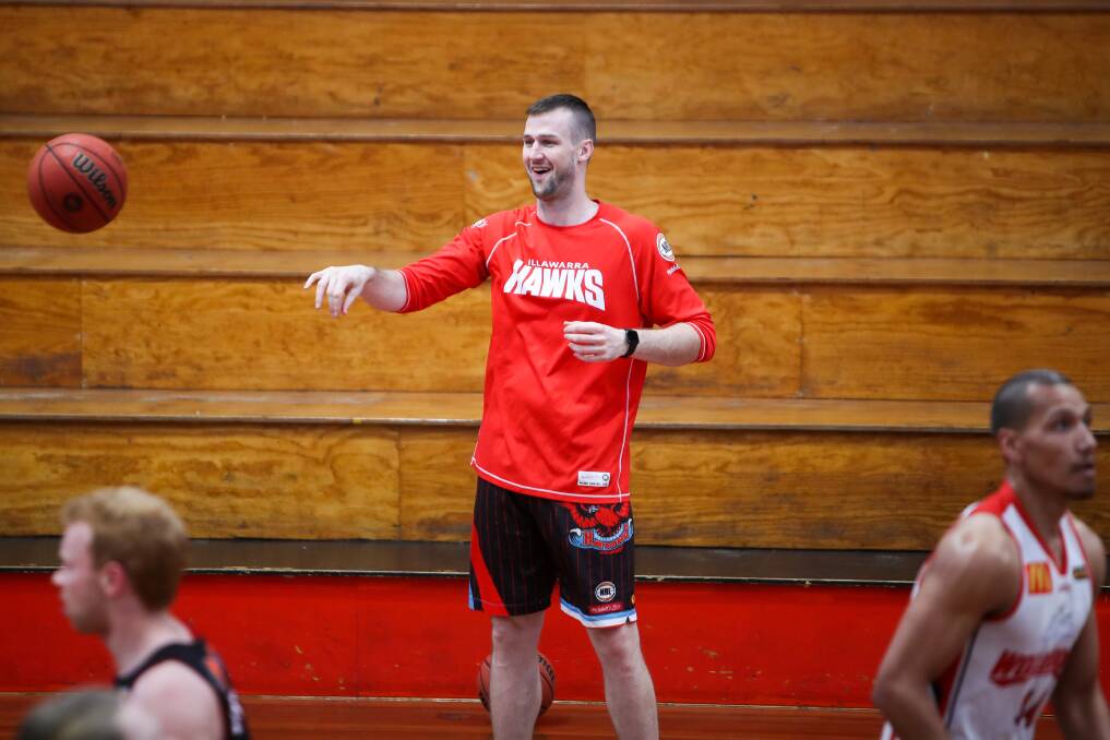 fighting fit: AJ Ogilvy at training. Picture: Adam McLean