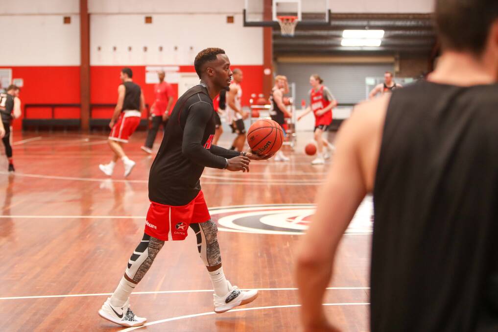 IN DOUBT: Cedric Jackson took part in the Hawks shoot-around on Monday but remains in doubt for Thursday's clash with Melbourne United. Picture: Adam McLean