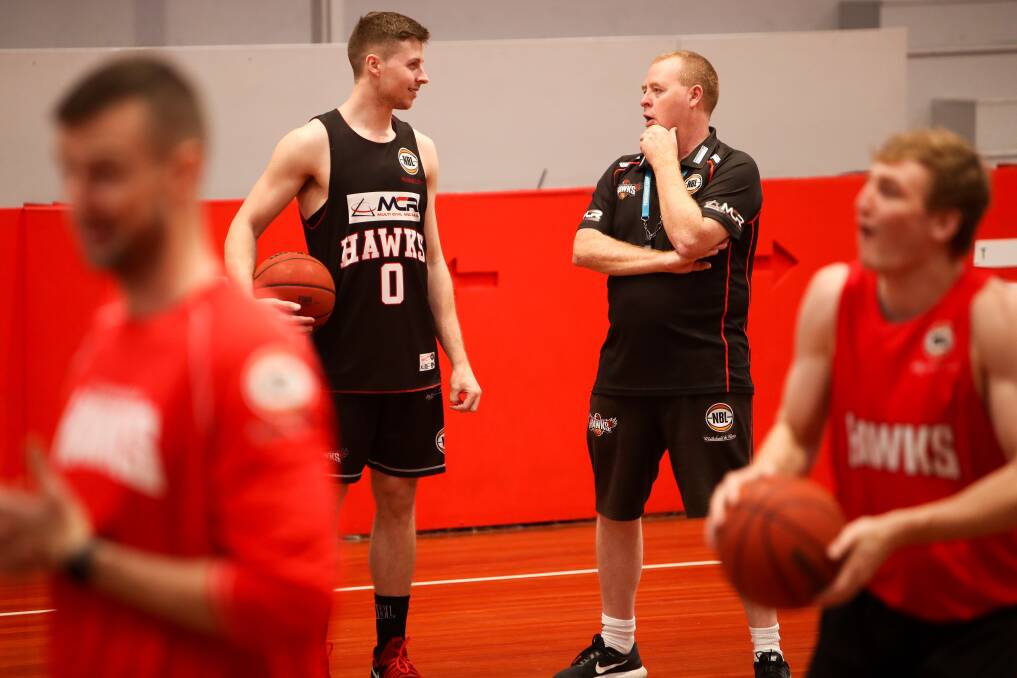 REALITY CHECK: "We’re 1-2. There’s a single game in it but, in the eyes of many, it seems a world away from 0-3" Hawks coach Rob Beveridge at training. Picture: Adam McLean 