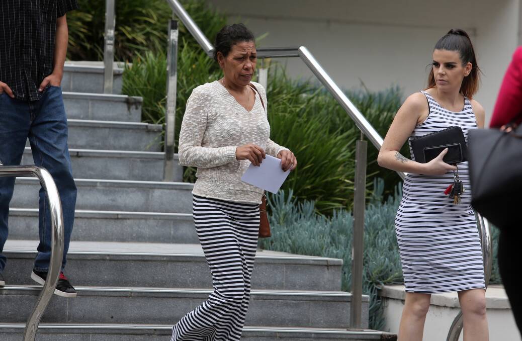 Debra Aldridge outside Wollongong courthouse on Wednesday.