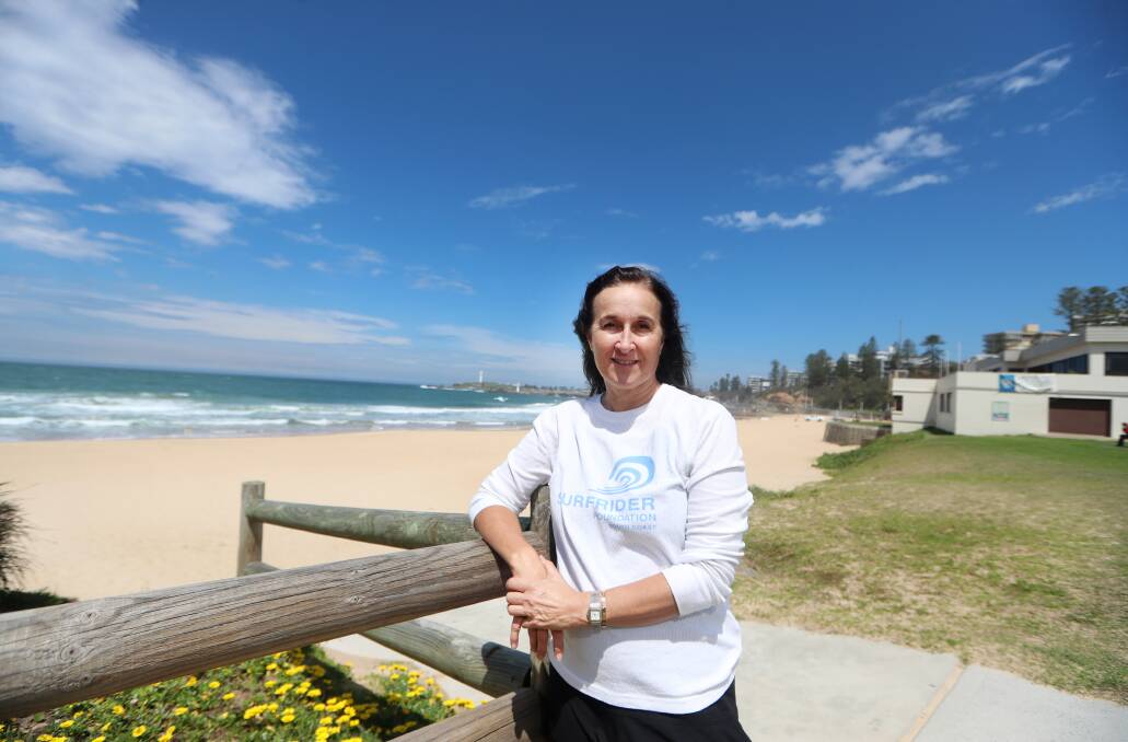 BLITZ THE BEACH: Surfrider Foundation chair Susie Crick at North Beach, which will be a focus of Saturday's giant clean-up efforts. Picture: Sylvia Liber.