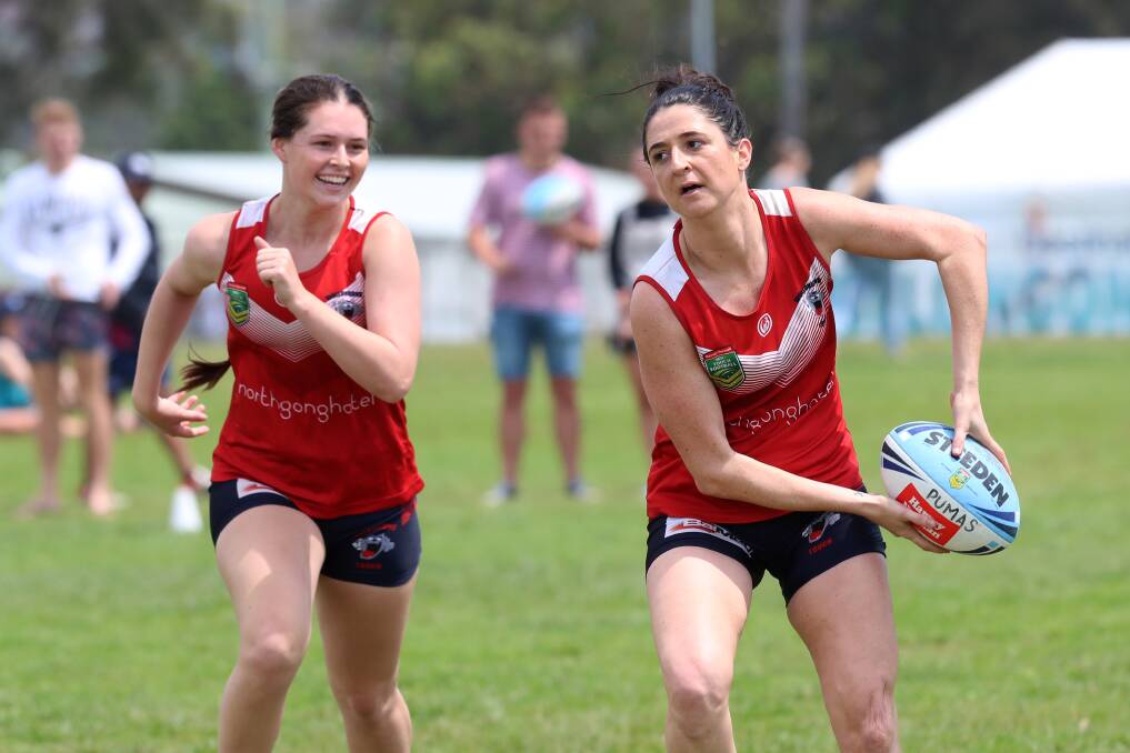 Victory: Jess McCall (right) during Wollongong's NSW country titles campaign.