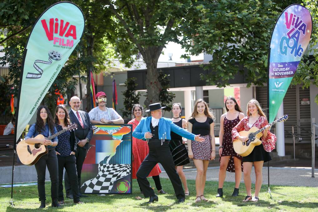 Performers at the launch of  Viva La Gong on Thursday. Picture: Adam McLean