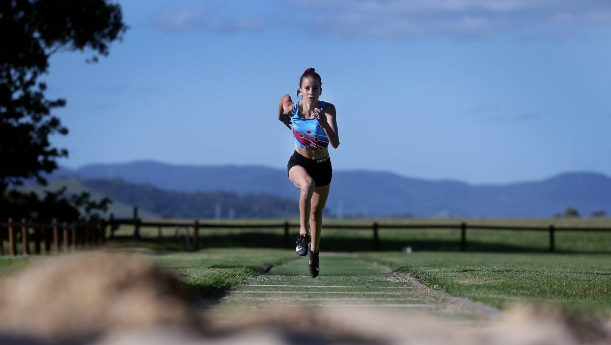 In top form: Delta Amidzovski won four gold medals at the NSW PSSA Athletics Championships. Picture: Robert Peet.